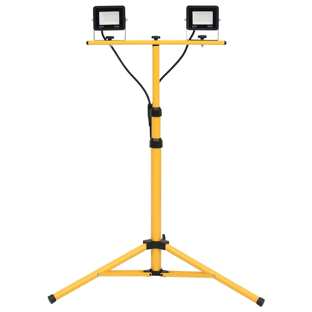 Προβολέας LED με Τρίποδο Ψυχρό Λευκό 2 x 20 W - PAKOBAZAAR