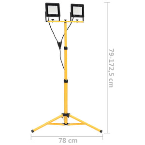 Προβολέας LED με Τρίποδο Ψυχρό Λευκό 2 x 50 W - PAKOBAZAAR