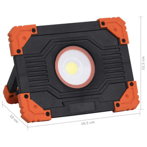 Προβολέας LED Φορητός 10 W Ψυχρό Λευκό από ABS - PAKOBAZAAR