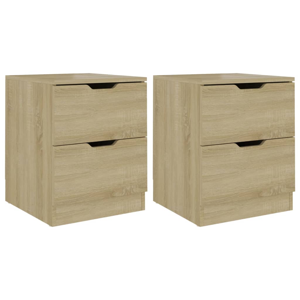 Κομοδίνα 2 τεμ. Sonoma Δρυς 40 x 40 x 50 εκ. από Επεξεργ. Ξύλο