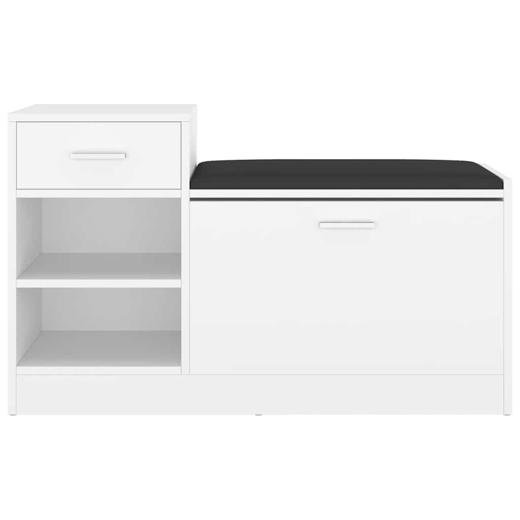 Παπουτσοθήκη Λευκή 94,5 x 31 x 57 εκ. από Επεξ. Ξύλο