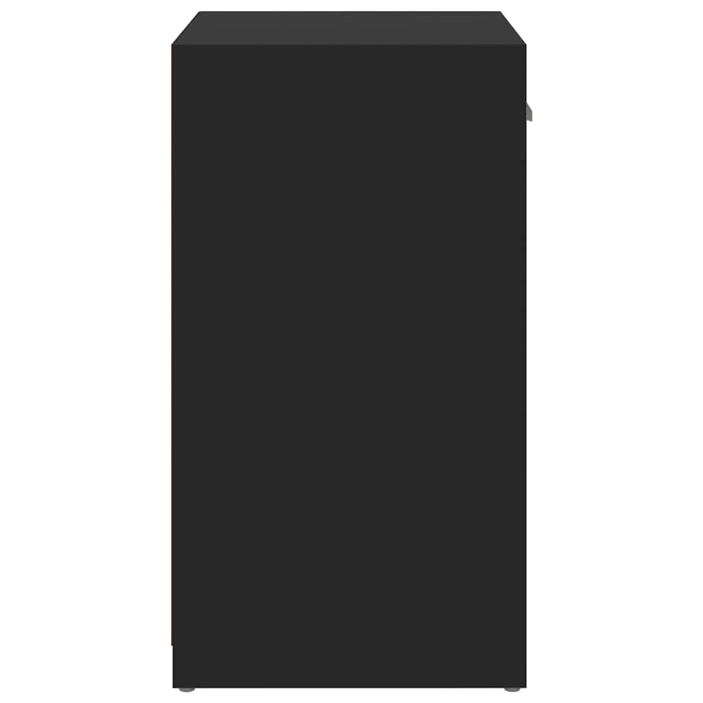 Παπουτσοθήκη Μαύρη 94,5 x 31 x 57 εκ. από Επεξ. Ξύλο