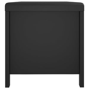 Κουτί Αποθήκευσης Μαύρο 105x40x45 εκ. Επεξ. Ξύλο με Μαξιλάρι