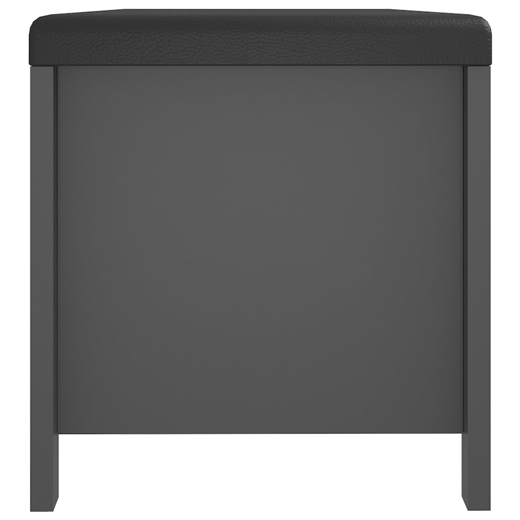 Κουτί Αποθήκευσης Γκρι 105x40x45 εκ. Επεξ. Ξύλο με Μαξιλάρι
