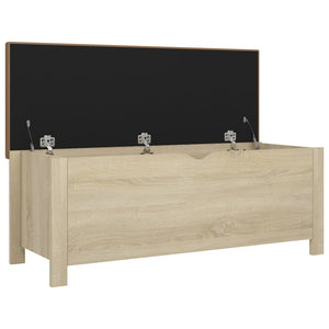 Κουτί Αποθήκευσης Sonoma Δρυς 105x40x45εκ Επεξ. Ξύλο+ Μαξιλάρι