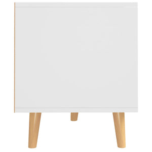 Έπιπλο Τηλεόρασης Λευκό/Sonoma Δρυς 90x40x48,5 εκ. Επεξ. Ξύλο