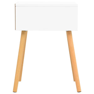 Κομοδίνα 2 τεμ. Λευκό/Sonoma Δρυς 40x40x56 εκ. από Επεξ. Ξύλο