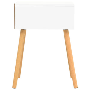 Κομοδίνα 2 τεμ. Λευκό/Sonoma Δρυς 40x40x56 εκ. από Επεξ. Ξύλο