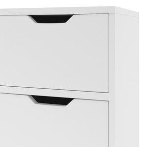 Μπουφές Λευκός 90x30x72 εκ. από Επεξεργασμένο Ξύλο - Pakobazaar