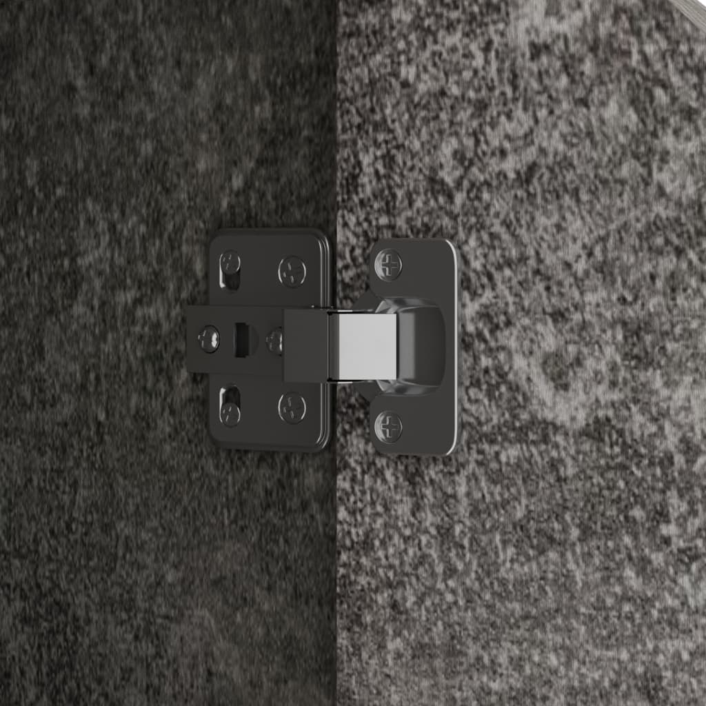 Μπουφές Γκρι Σκυροδέματος 60x30x72 εκ. Επεξεργασμένο Ξύλο