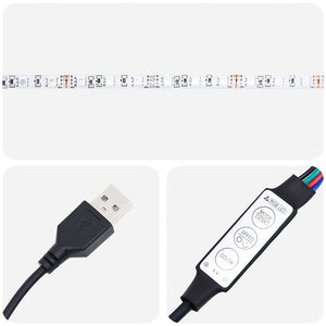 Κομοδίνο με LED Καπνιστή Δρυς 45x35x67 εκ. Επεξεργασμένο Ξύλο