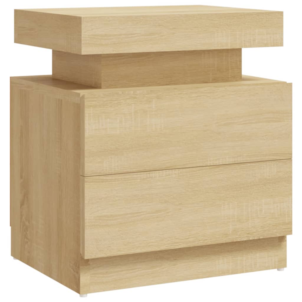 Κομοδίνο Sonoma Δρυς 40 x 35 x 52 εκ. από Επεξεργ. Ξύλο