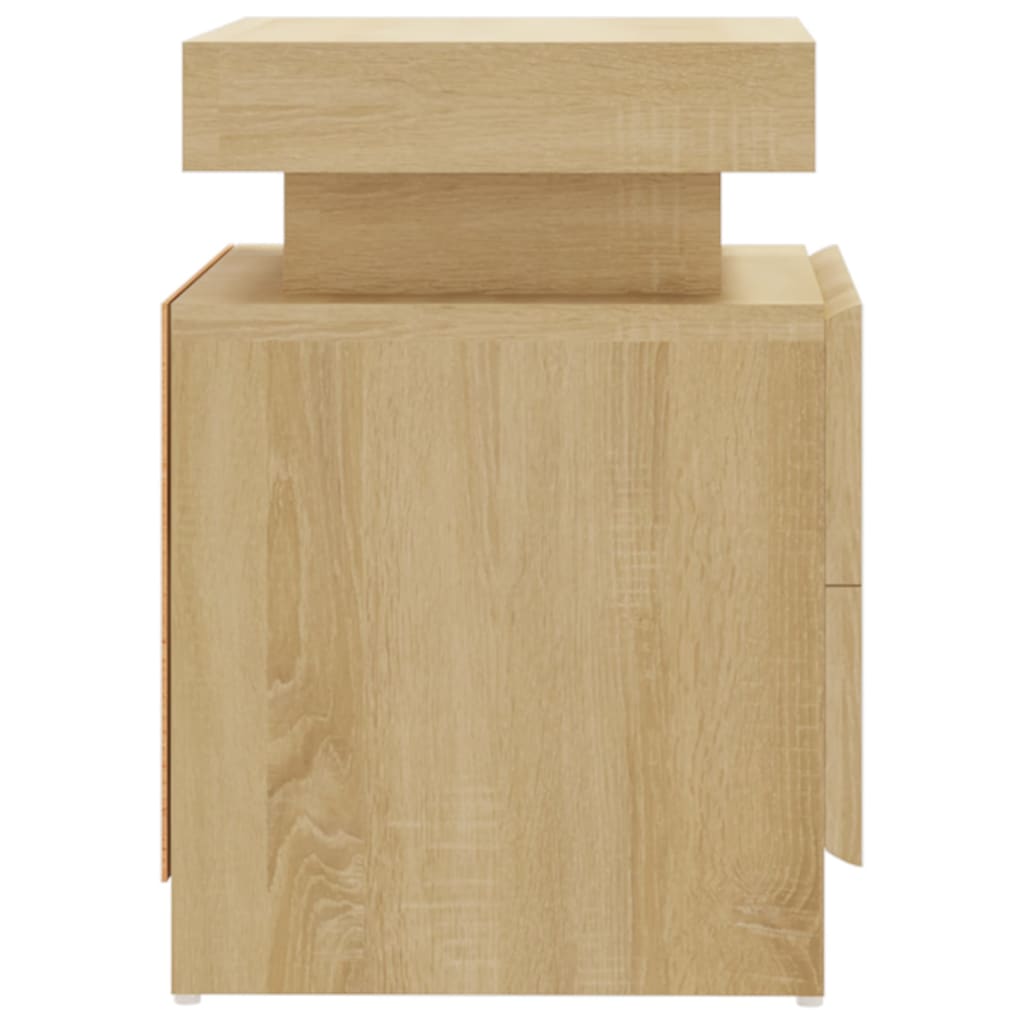 Κομοδίνο Sonoma Δρυς 40 x 35 x 52 εκ. από Επεξεργ. Ξύλο