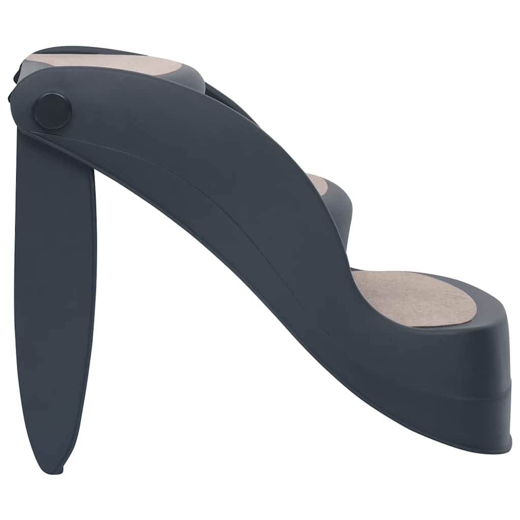 Σκαλάκια για Σκύλους 3 Επιπέδων Πτυσσόμενα Σκούρο Γκρι - PAKOBAZAAR