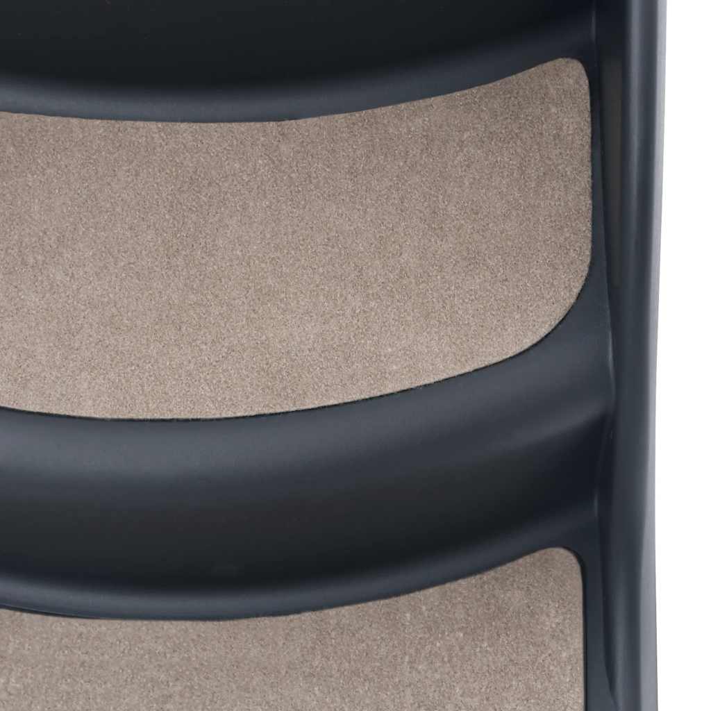 Σκαλάκια για Σκύλους 3 Επιπέδων Πτυσσόμενα Σκούρο Γκρι - PAKOBAZAAR