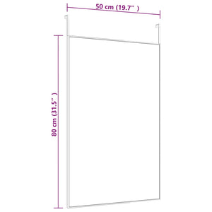 Καθρέπτης Πόρτας Χρυσός 50x80 εκ. από Γυαλί και Αλουμίνιο