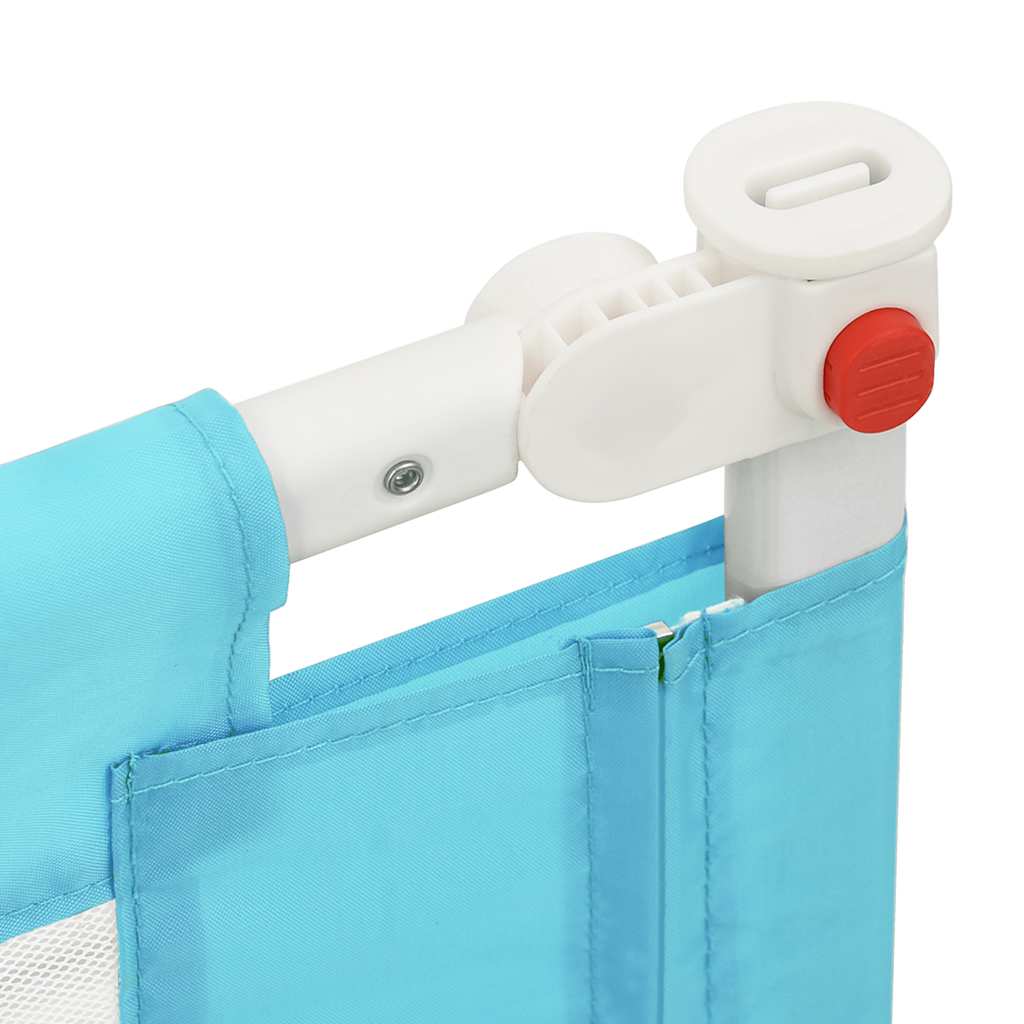 Μπάρα Κρεβατιού Προστατευτική Μπλε 100 x 25 εκ. Υφασμάτινη - Pakobazaar