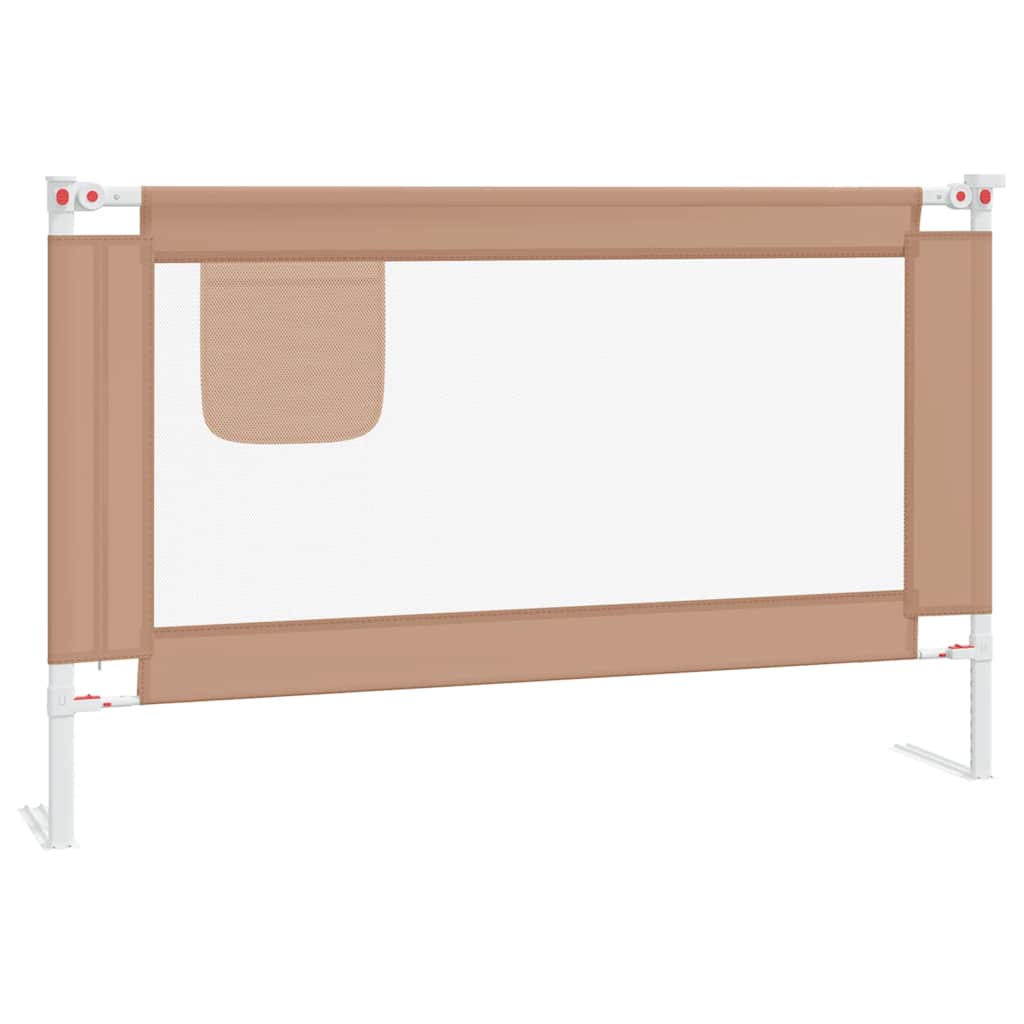 Μπάρα Κρεβατιού Προστατευτική Taupe 120 x 25 εκ. Υφασμάτινη