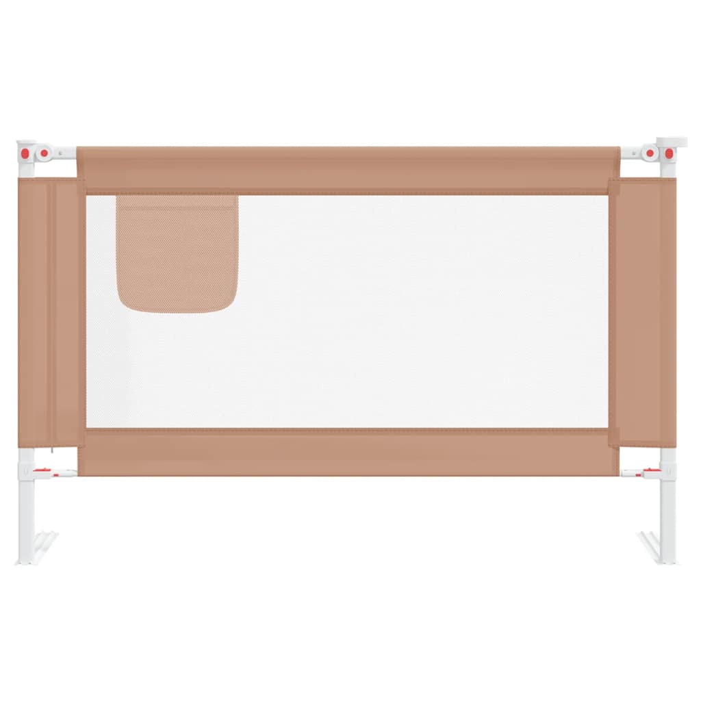 Μπάρα Κρεβατιού Προστατευτική Taupe 120 x 25 εκ. Υφασμάτινη