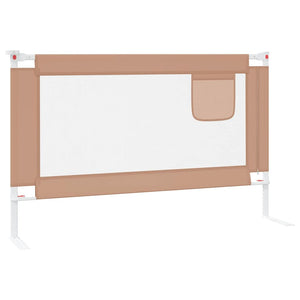 Μπάρα Κρεβατιού Προστατευτική Taupe 120 x 25 εκ. Υφασμάτινη - Pakobazaar