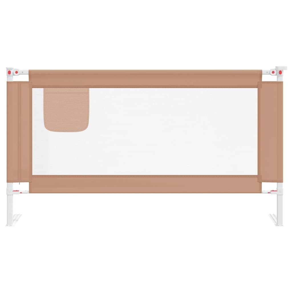 Μπάρα Κρεβατιού Προστατευτική Taupe 150 x 25 εκ. Υφασμάτινη - Pakobazaar