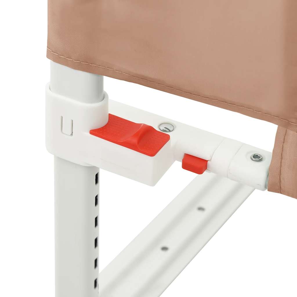 Μπάρα Κρεβατιού Προστατευτική Taupe 150 x 25 εκ. Υφασμάτινη - Pakobazaar