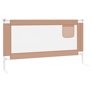 Μπάρα Κρεβατιού Προστατευτική Taupe 160 x 25 εκ. Υφασμάτινη - Pakobazaar
