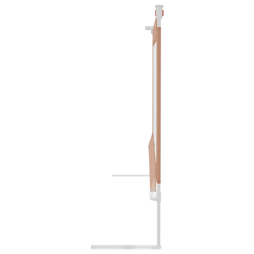 Μπάρα Κρεβατιού Προστατευτική Taupe 180 x 25 εκ. Υφασμάτινη - Pakobazaar