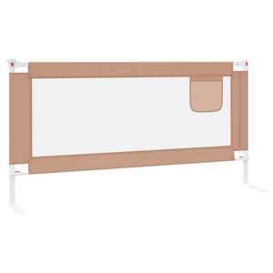 Μπάρα Κρεβατιού Προστατευτική Taupe 180 x 25 εκ. Υφασμάτινη - Pakobazaar