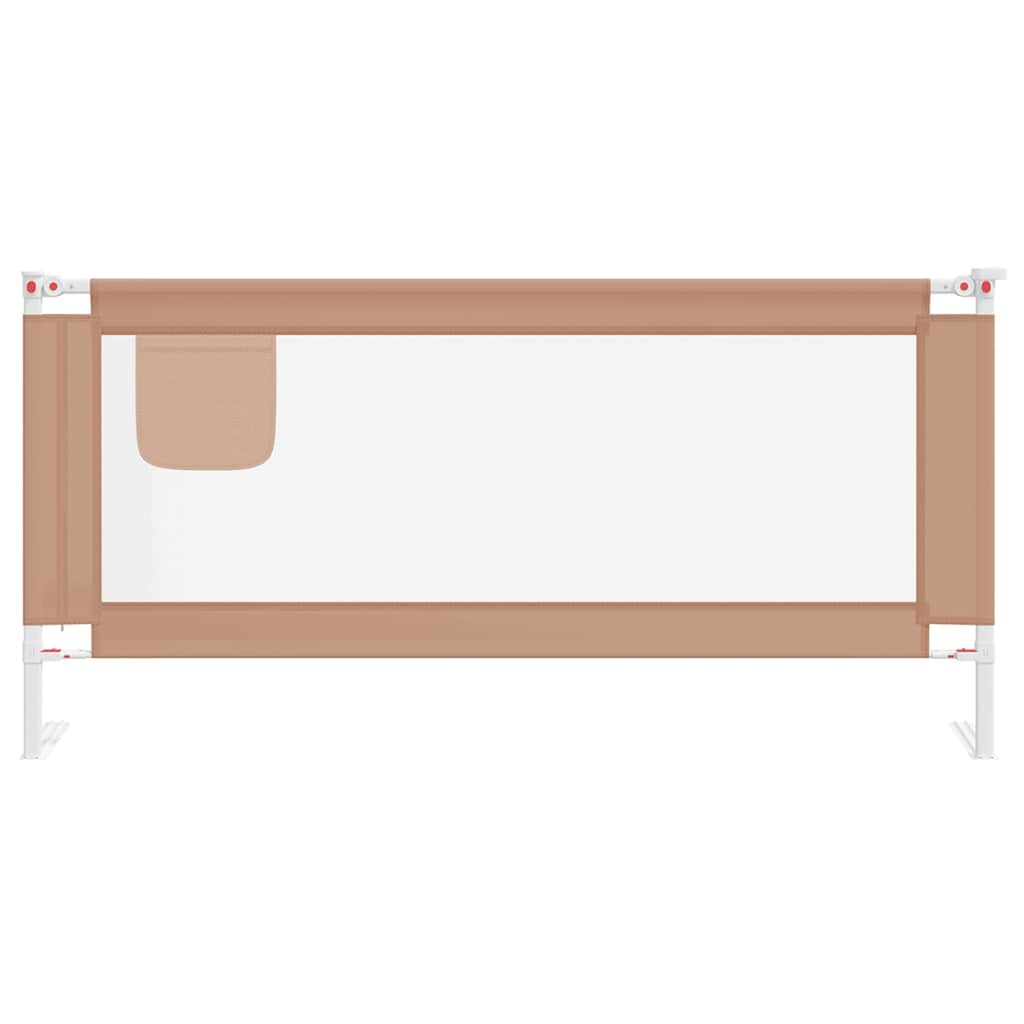 Μπάρα Κρεβατιού Προστατευτική Taupe 190 x 25 εκ. Υφασμάτινη - Pakobazaar