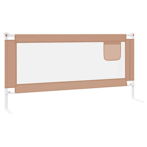 Μπάρα Κρεβατιού Προστατευτική Taupe 190 x 25 εκ. Υφασμάτινη - Pakobazaar