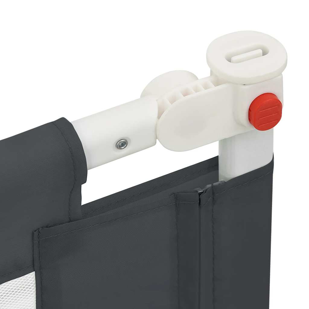 Μπάρα Κρεβατιού Προστατευτική Σκούρο Γκρι 100x25 εκ. Υφασμάτινη - Pakobazaar