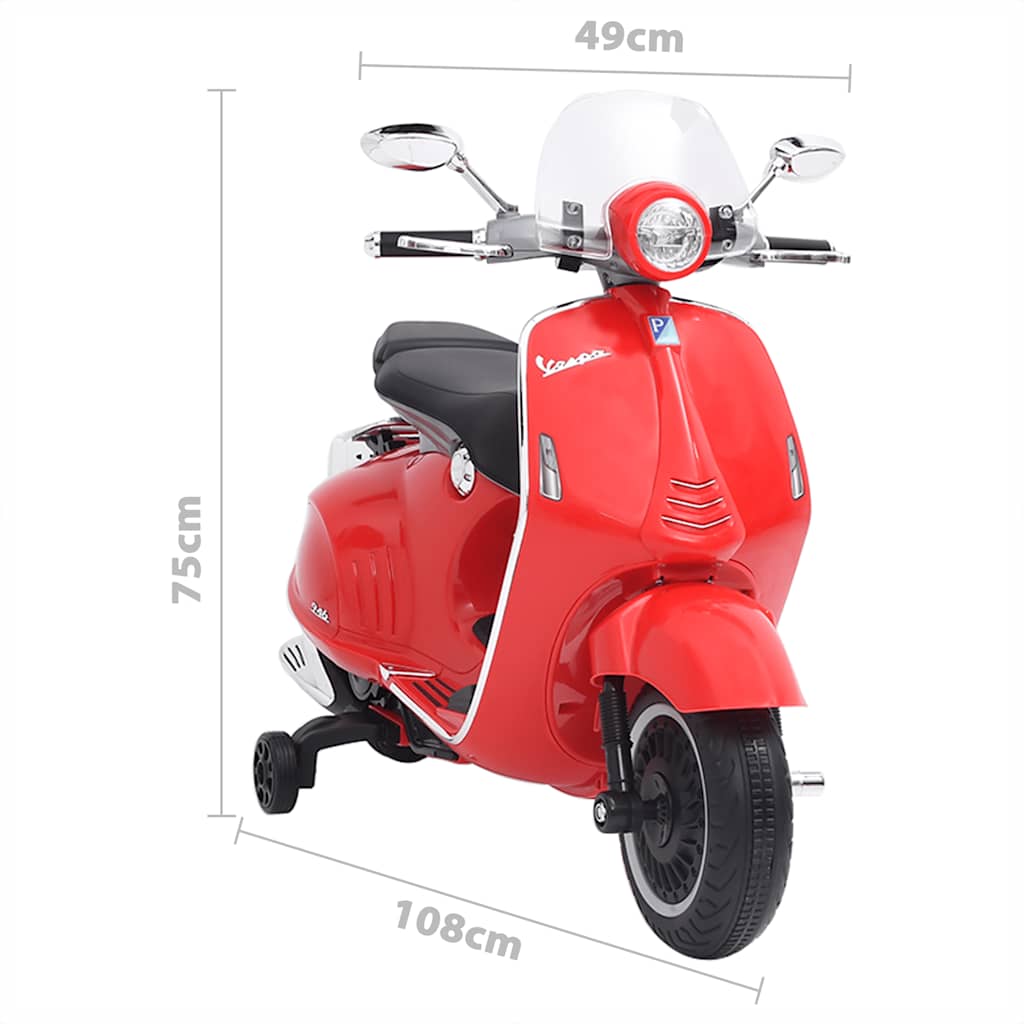 Παιχνίδι Ηλεκτρικό Μοτοσικλέτα Vespa GTS300 Κόκκινο