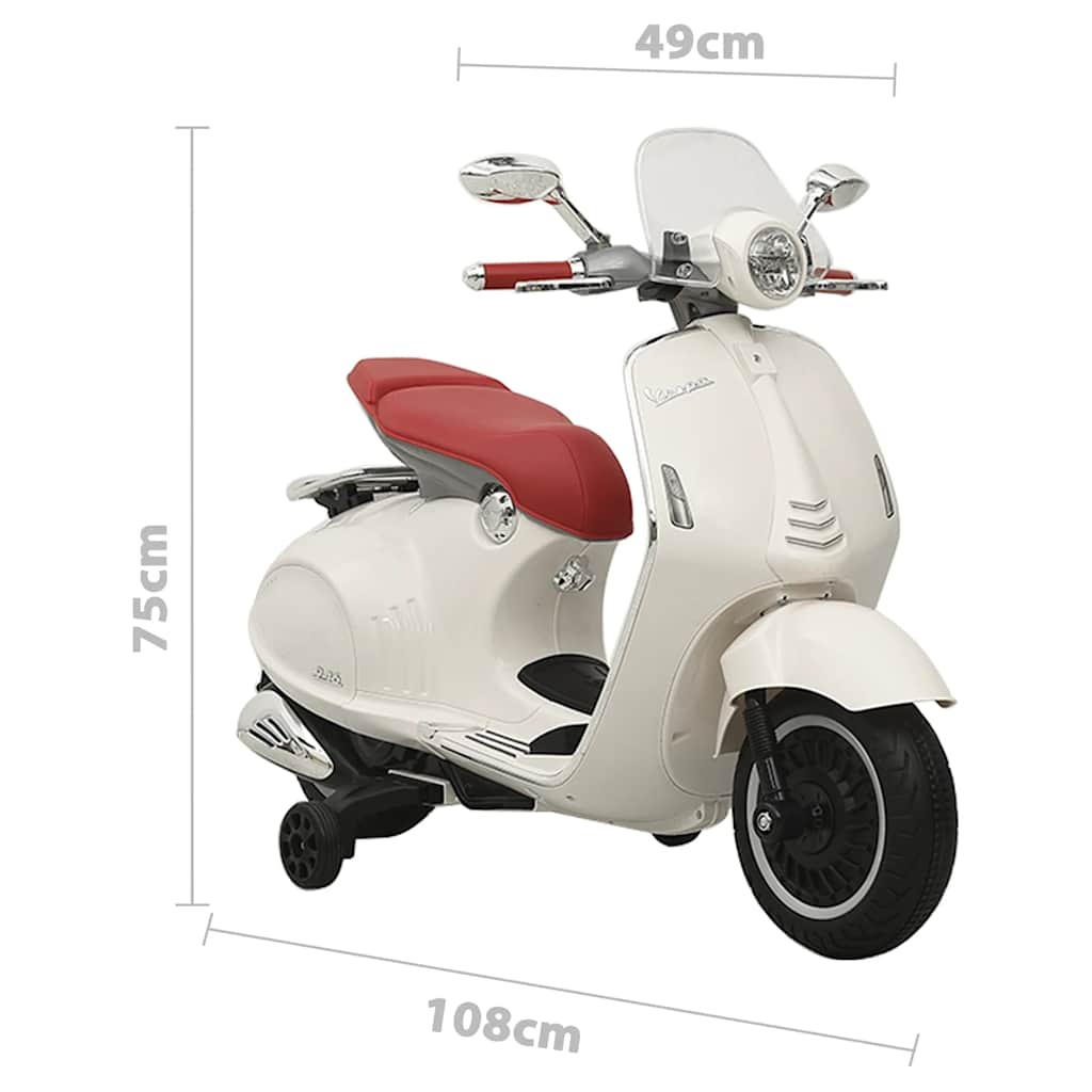 Παιχνίδι Ηλεκτρικό Μοτοσικλέτα Vespa GTS300 Λευκό