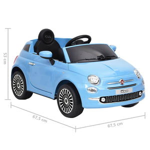 Παιδικό Αυτοκίνητο Ηλεκτρικό Fiat 500 Μπλε