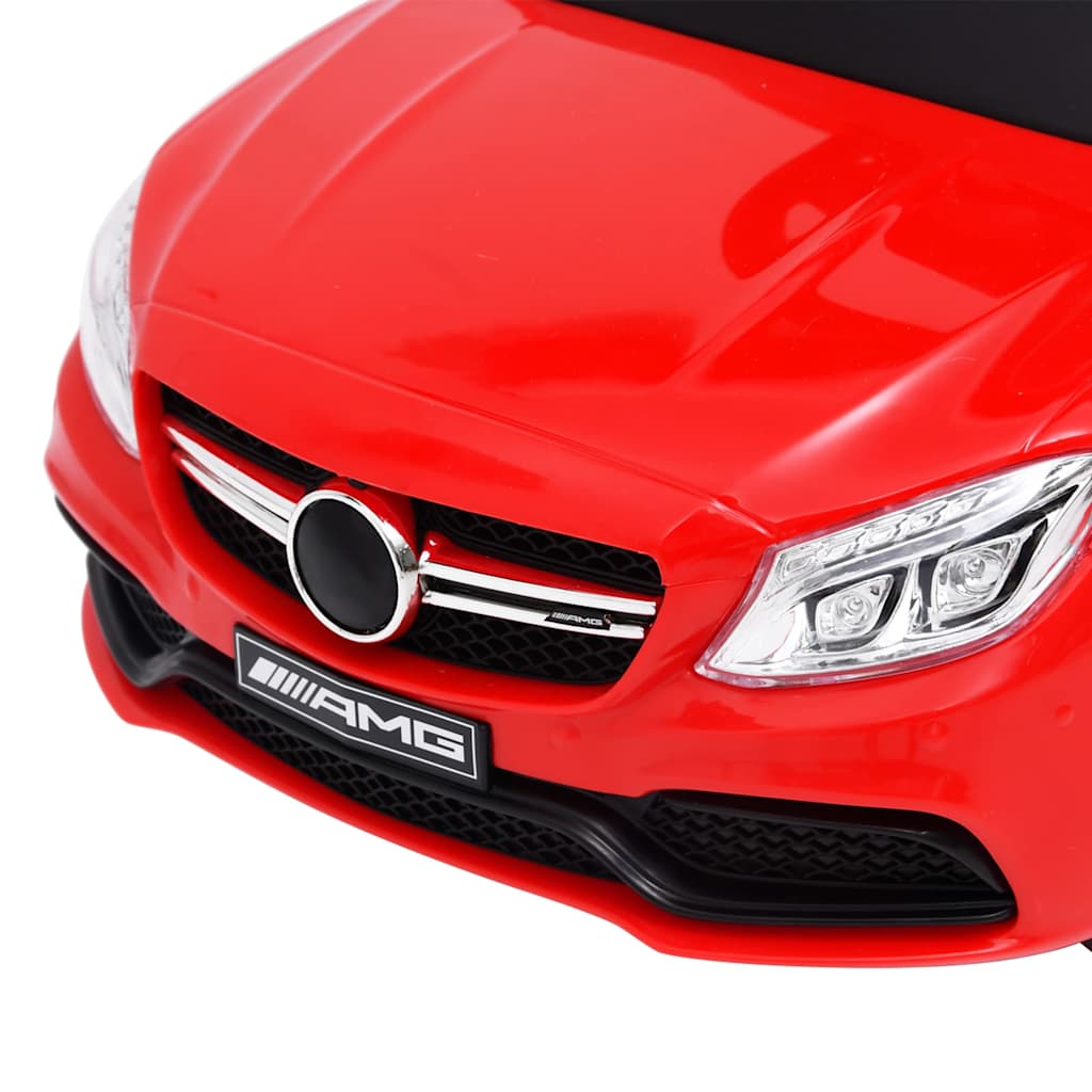 Περπατούρα Αυτοκίνητο με Λαβή Mercedes-Benz C63 Κόκκινο