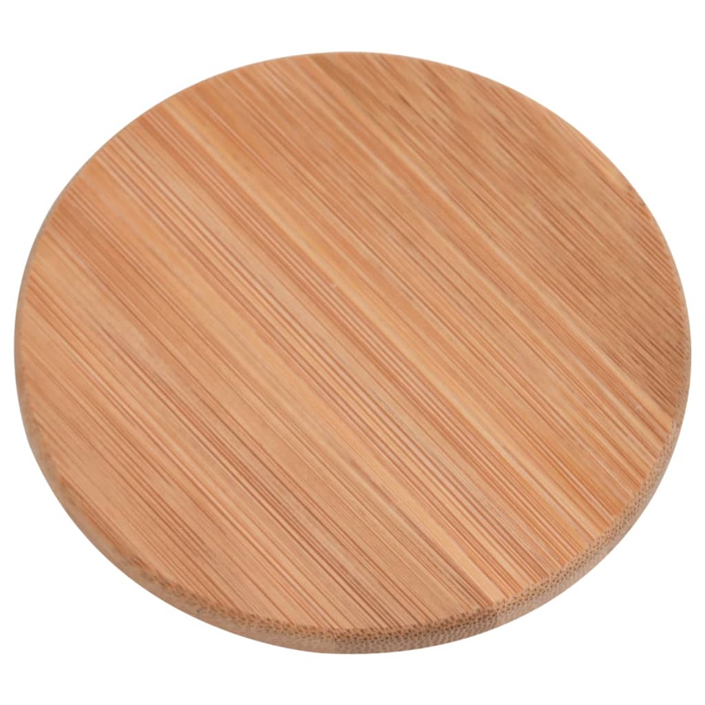 Βάζα 6 τεμ. 1000 ml Γυάλινα με Καπάκι από Μπαμπού - PAKOBAZAAR