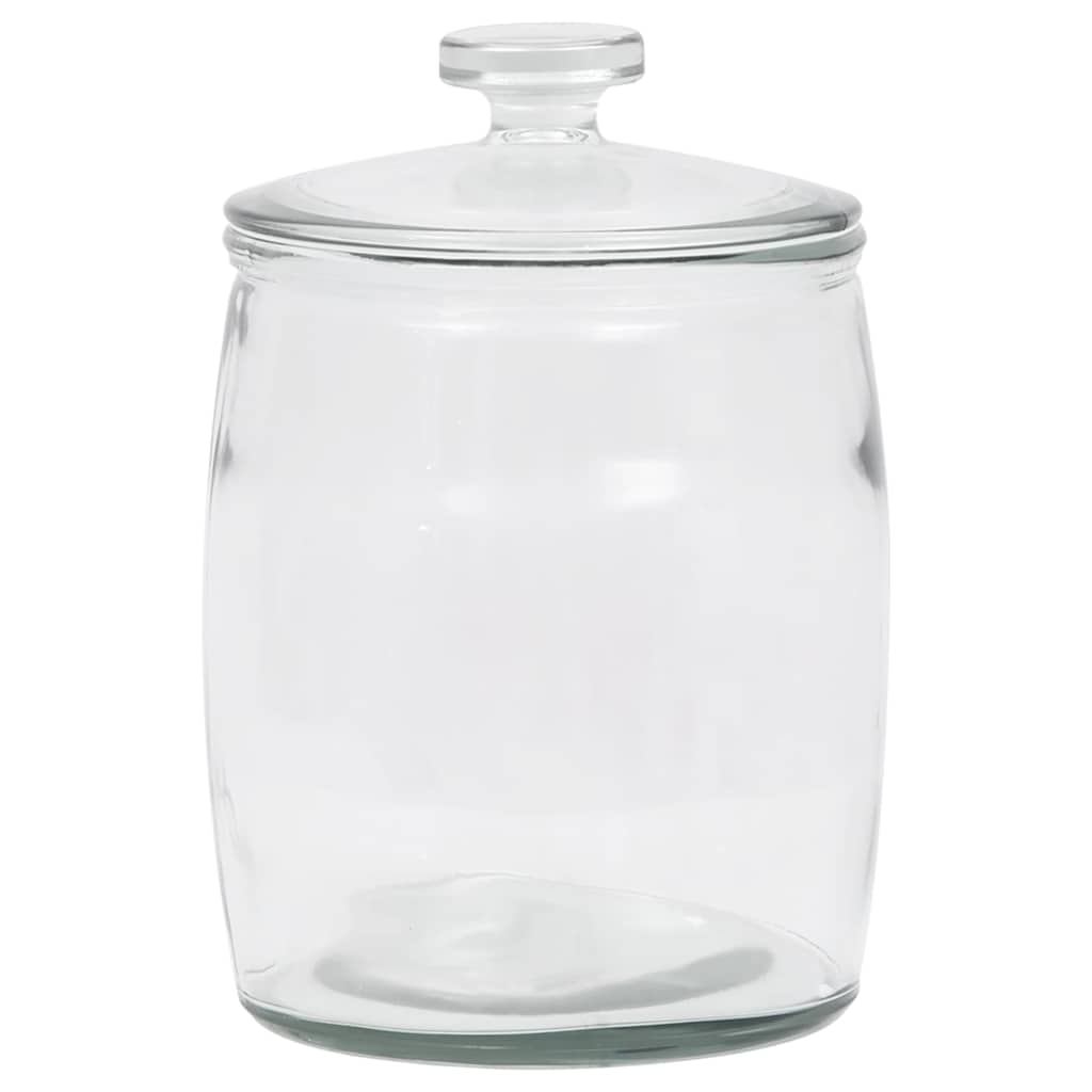 Βάζα 4 τεμ. 3850 ml Γυάλινα με Καπάκι