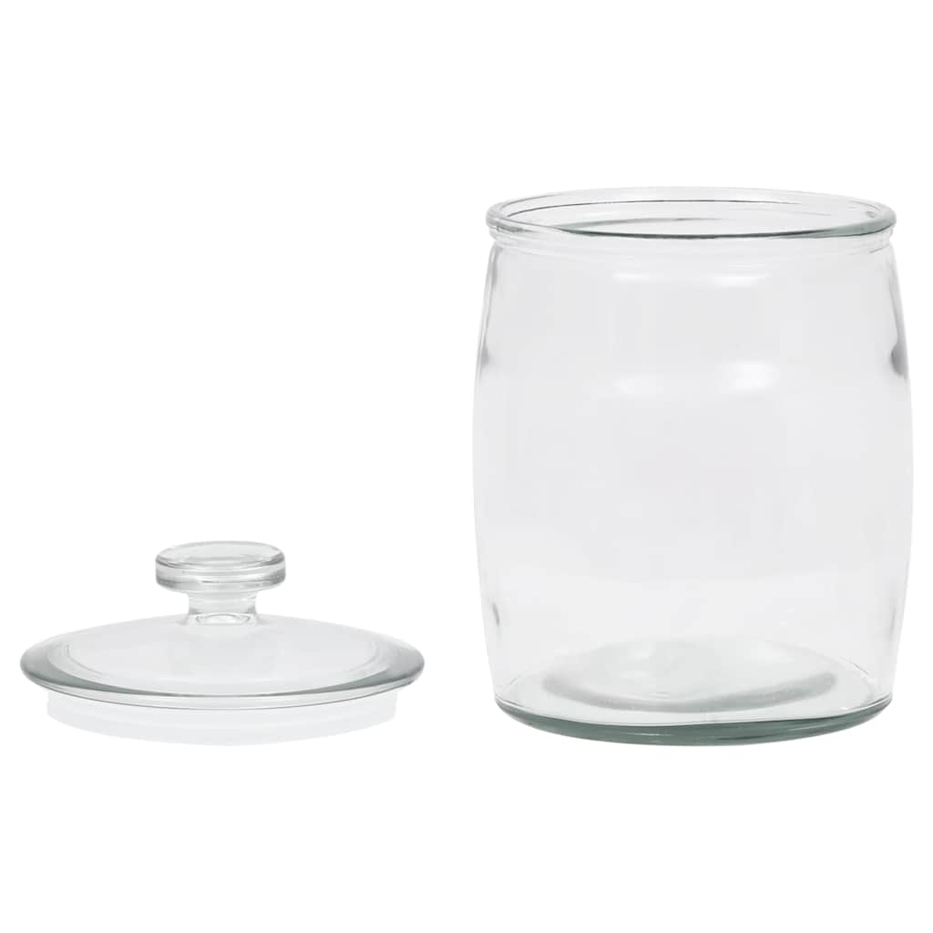 Βάζα 4 τεμ. 3850 ml Γυάλινα με Καπάκι