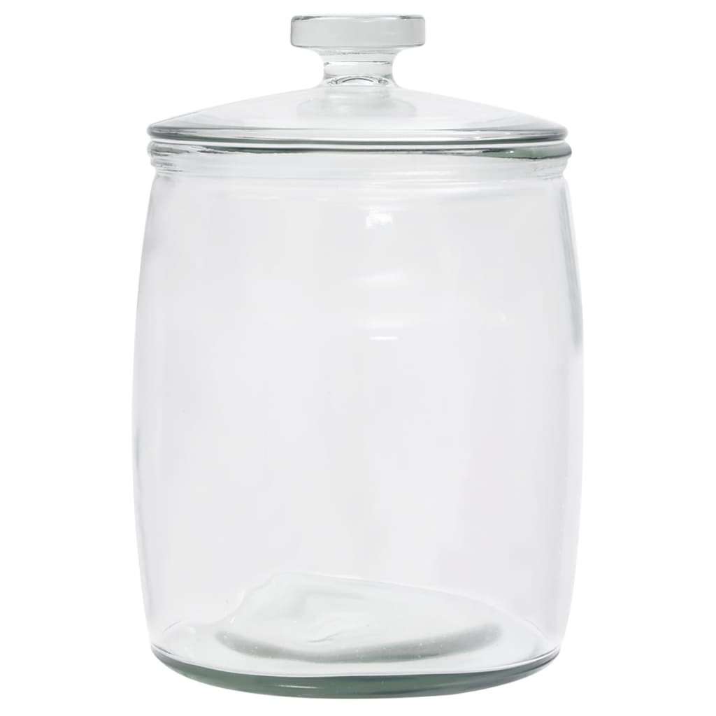 Βάζα 4 τεμ. 8000 ml Γυάλινα με Καπάκι