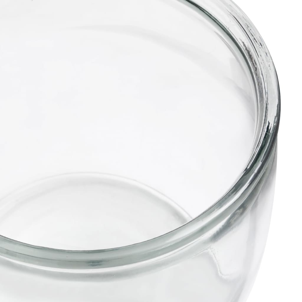 Βάζα 4 τεμ. 8000 ml Γυάλινα με Καπάκι