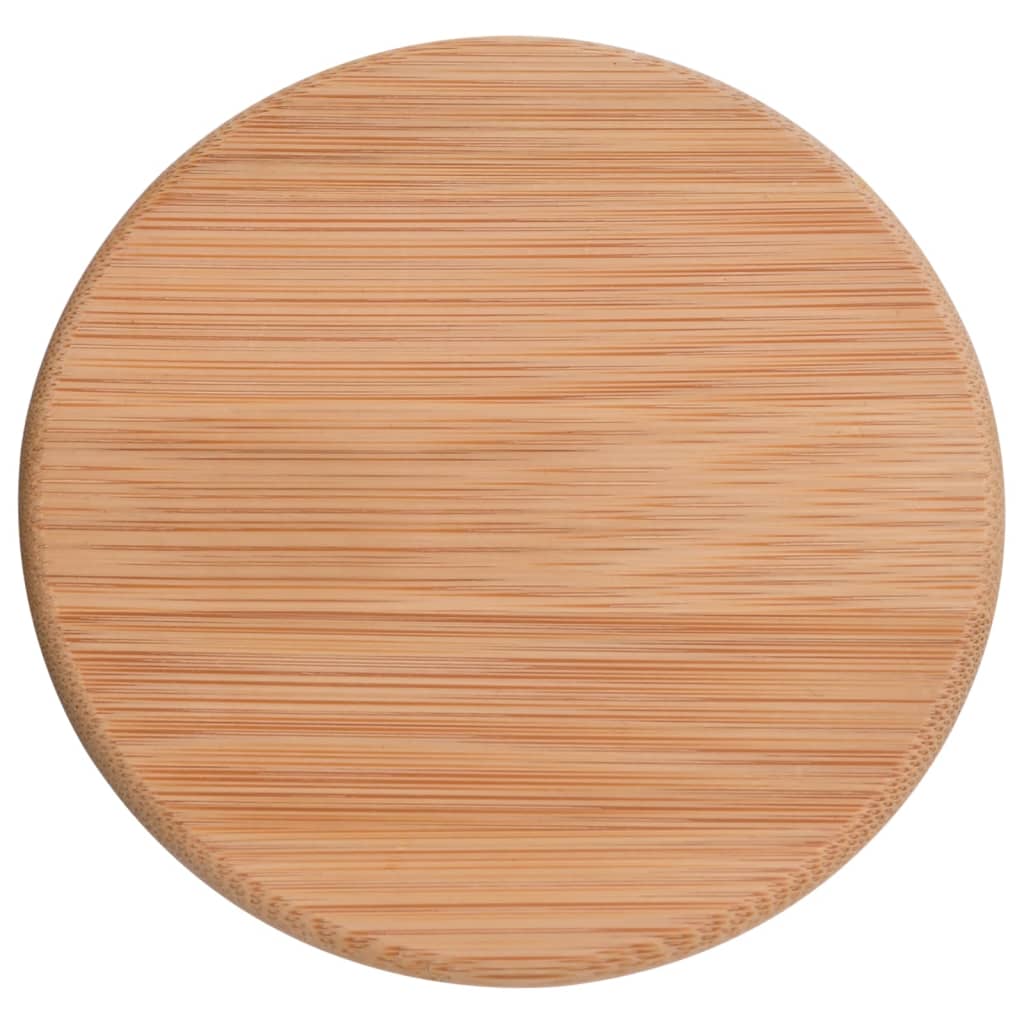 Βάζα 4 τεμ. 1200 ml Γυάλινα με Καπάκι από Μπαμπού - PAKOBAZAAR