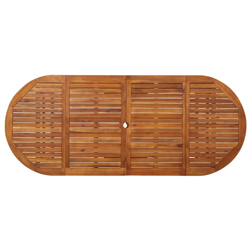 Τραπεζαρία Κήπου 220 x 90 x 75 εκ. από Μασίφ Ξύλο Ακακίας