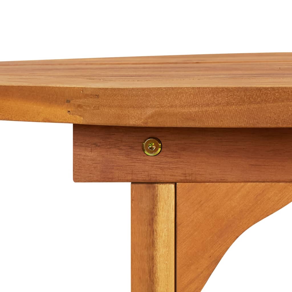 Τραπεζαρία Κήπου 220 x 90 x 75 εκ. από Μασίφ Ξύλο Ακακίας