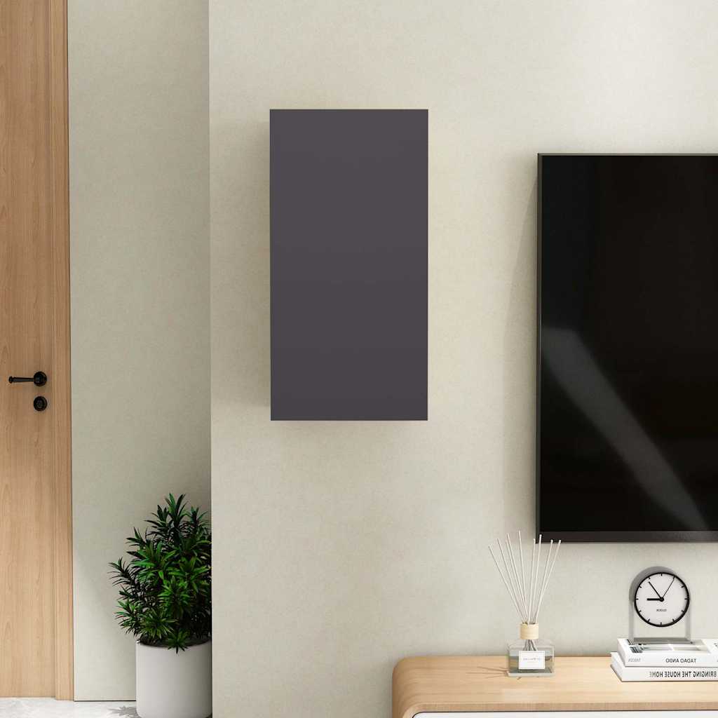 Έπιπλο Τηλεόρασης Γκρι 30,5 x 30 x 60 εκ. από Επεξ. Ξύλο