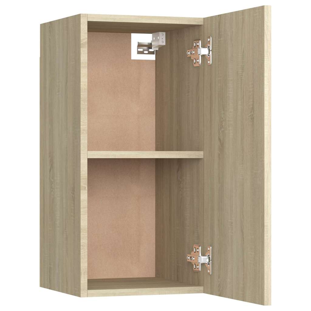 Έπιπλα Τηλεόρασης 2 τεμ. Δρυς 30,5x30x60 εκ. από Επεξ. Ξύλο - Pakobazaar
