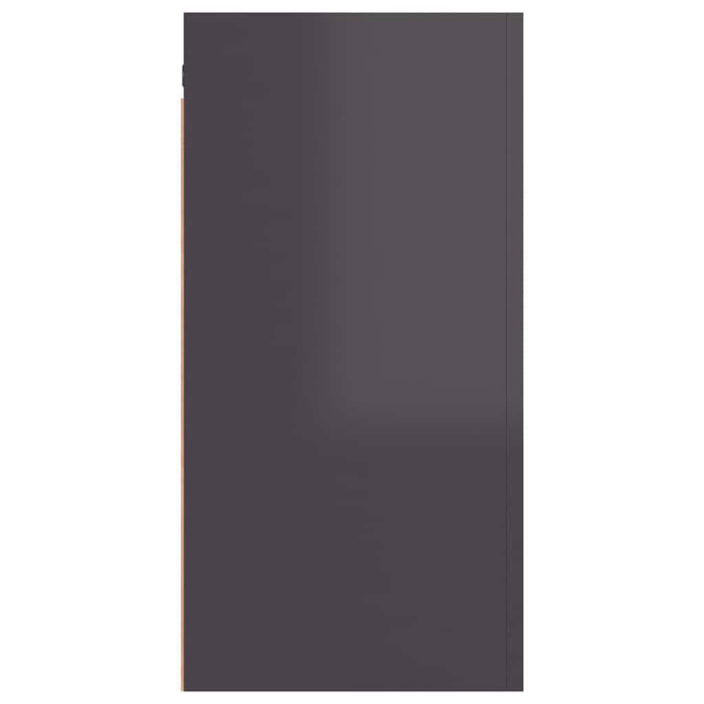 Έπιπλα Τηλεόρασης 2 τεμ. Γυαλ. Γκρι 30,5x30x60 εκ. Επεξ. Ξύλο