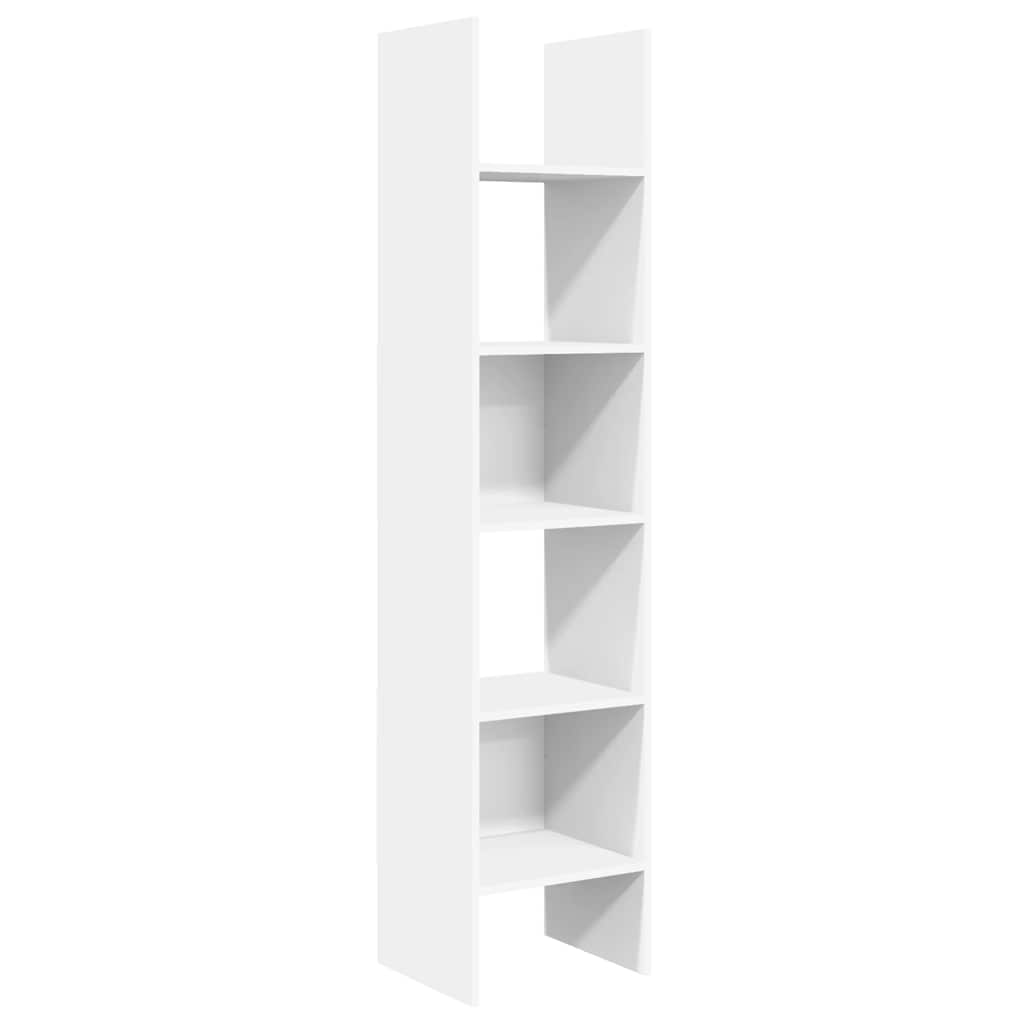 Βιβλιοθήκη Λευκή 40 x 35 x 180 εκ. από Επεξ. Ξύλο - Pakobazaar