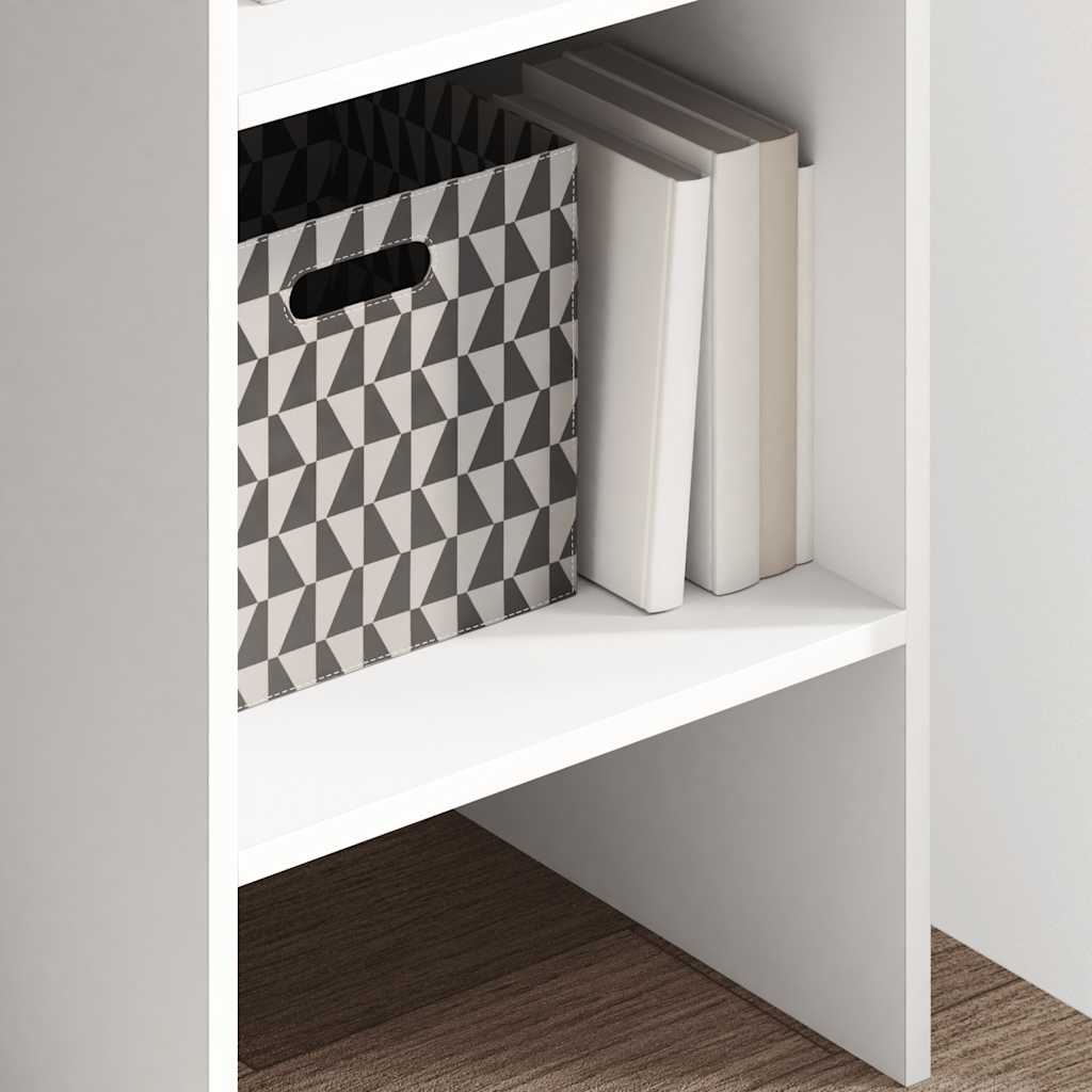 Βιβλιοθήκη Λευκή 40 x 35 x 180 εκ. από Επεξ. Ξύλο - Pakobazaar