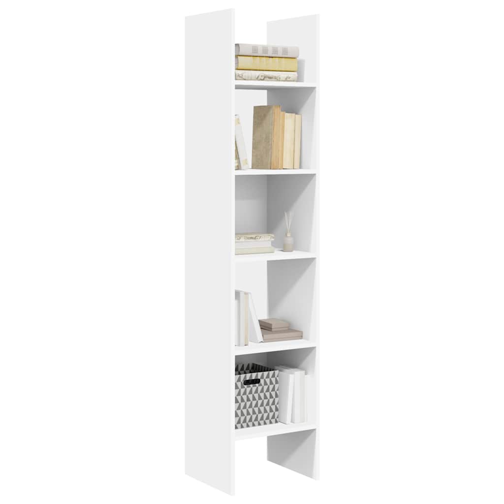 Βιβλιοθήκη Λευκή 40 x 35 x 180 εκ. από Επεξ. Ξύλο - Pakobazaar